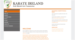 Desktop Screenshot of karateireland.net