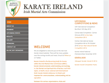 Tablet Screenshot of karateireland.net